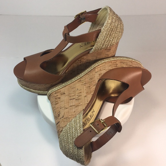 🤎RALPH LAUREN🤎BROWN SHEILA ESPADRILLE WEDGE SANDAL-SIZE 5.5B-NOT FOR SALE. - Picture 8 of 13